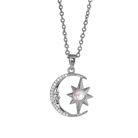 Filigraner, dezenter Mondsichel-Anhänger